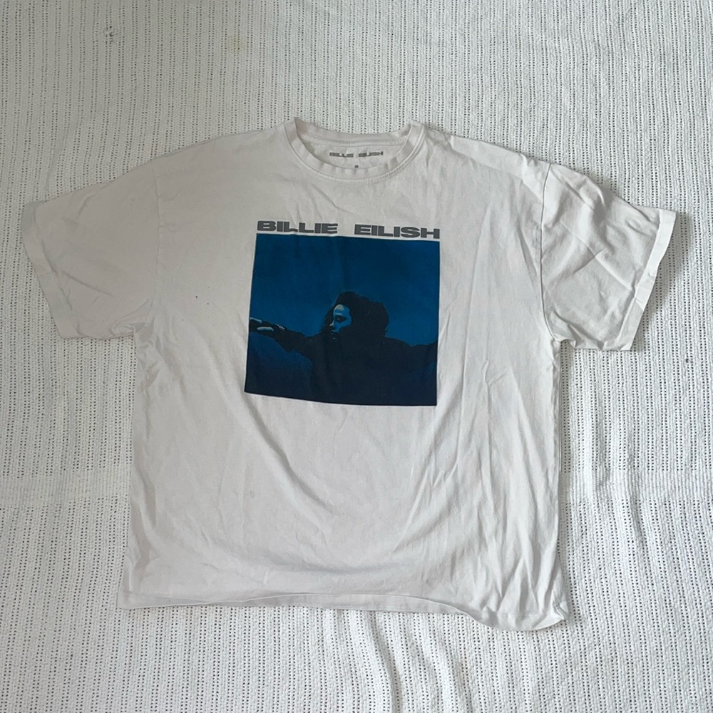 white billie eilish “hit me hard and soft” t-shirt